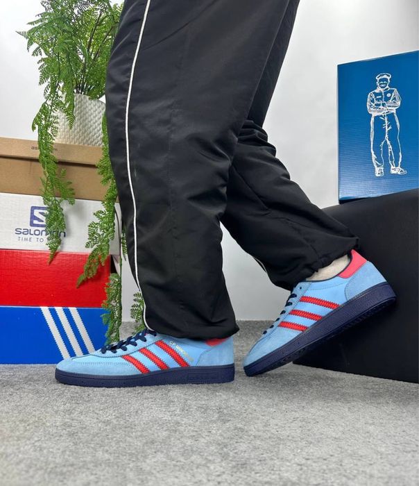 Кросівки Adidas Manchester Spezial C.P. Company Light Blue • Адідас Сп Компани Спеціал