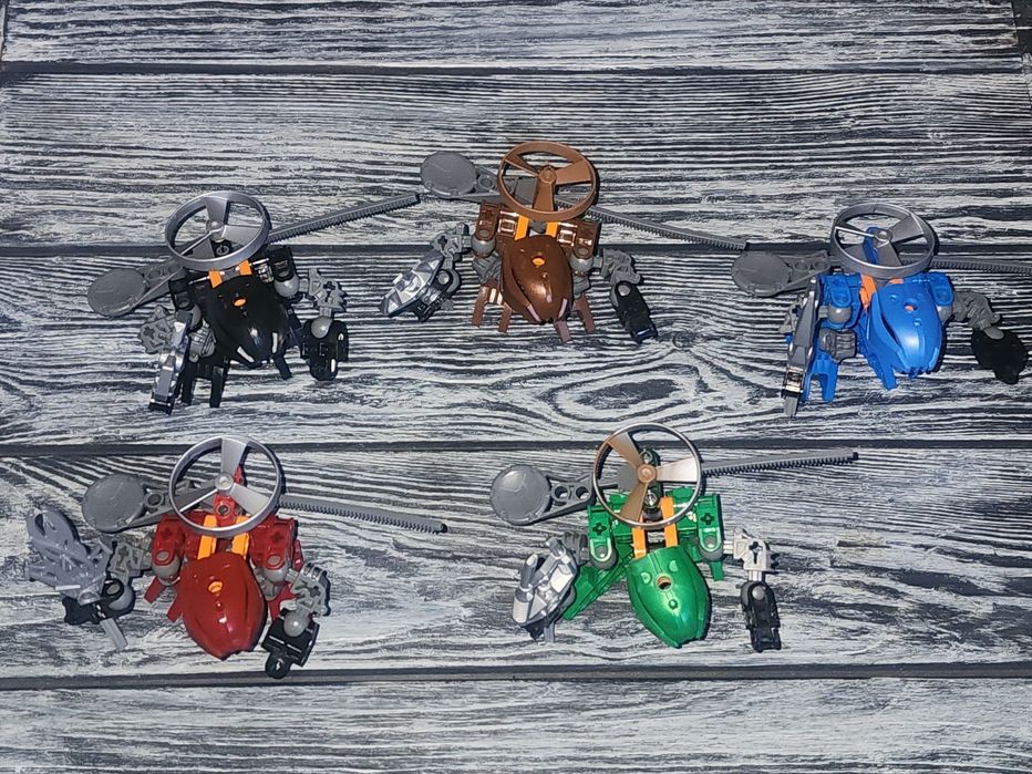 LEGO Bionicle лот из пяти Рааг, оригинал, описание, цена за все что на фото