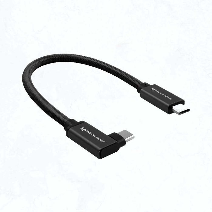 Кабель для камер і SSD Kondor Blue Right-Angle USB-C 3.1 Gen 2 21cm