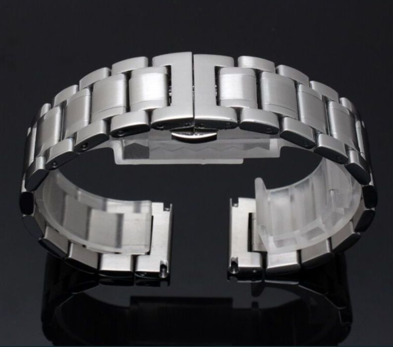 Bracelete Relógio Metálica Solida  24mm Seiko Breitling Tissot Oris I