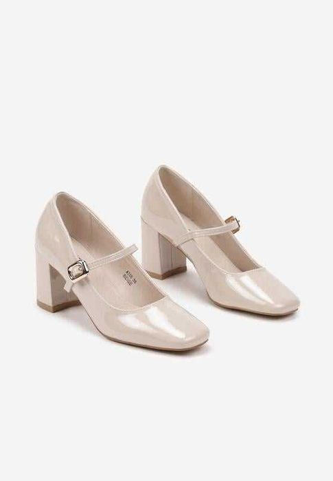 Nowe eleganckie buty, nude, beżowe m, rozm. 37
