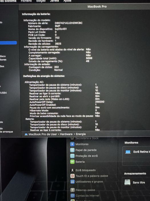 MacBook Pro 15" Touchbar - i7 | 16GB SSD | 250GB SSD
