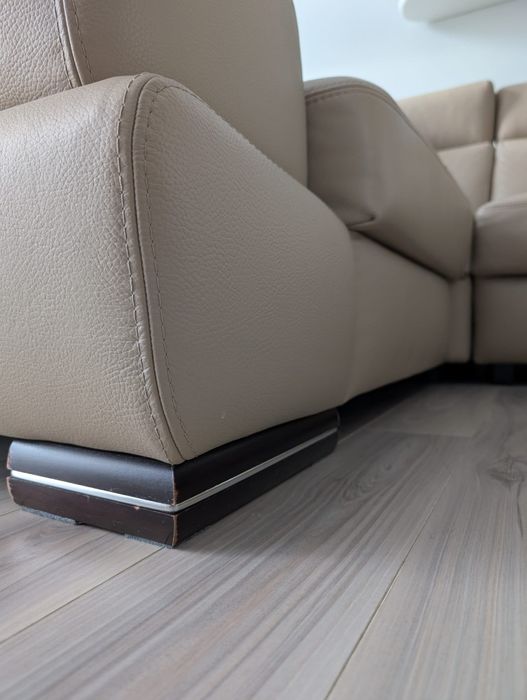 Narożnik/Sofa  skóra z funkcją spania