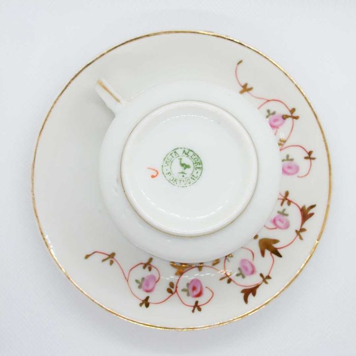 Chávena com pires motivo "Silvinhas" da Vista Alegre