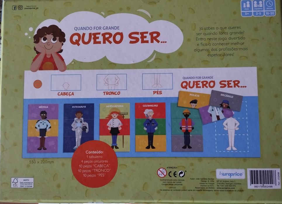 Jogo "Quando for grande quero ser..."