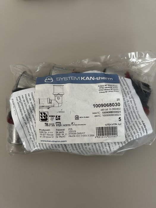 Kantherm Kolano 90° PPSU ultraPRESS - 25