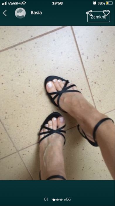 Zara-seksowne atłasowe sandałki,czarne 39/40