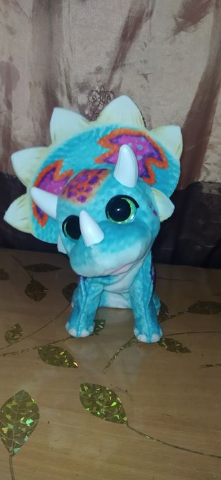 Интерактивный динозавр мылыш Топпер Fur Real Hoppin Topper Hasbro