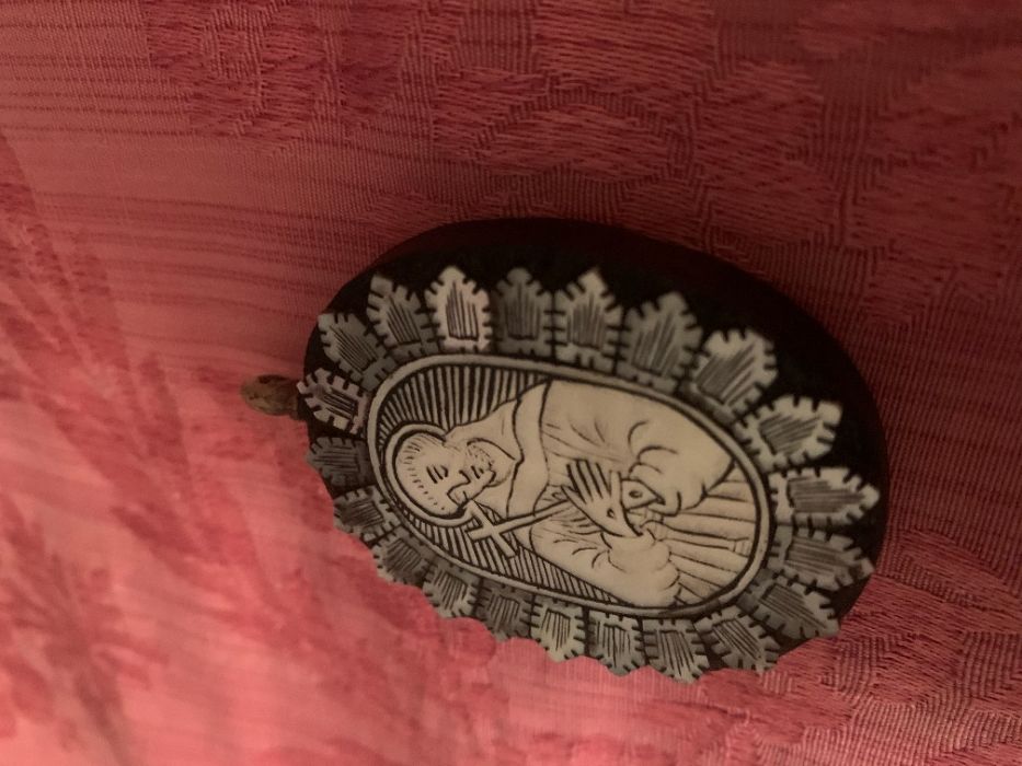arte sacra medalhão S Francisco Assis