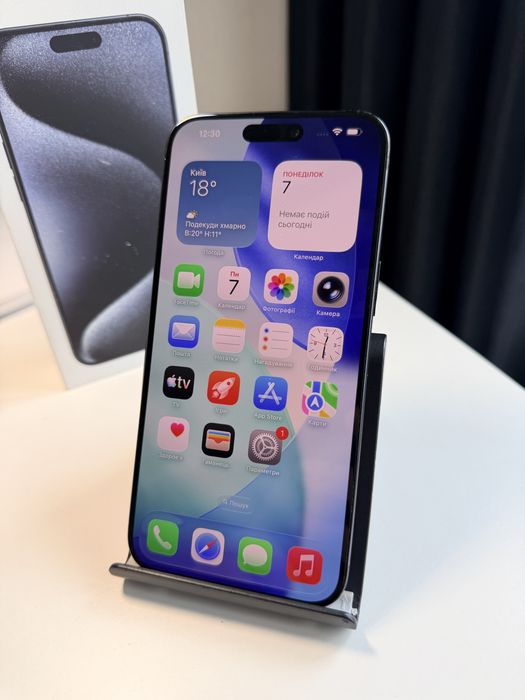 Apple iPhone 15 Pro Max 256GB Blue Titanium!! Sim+Esim!! 680$