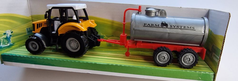 Traktor przyczepa zestaw farmer +Niespodzianka GRATIS