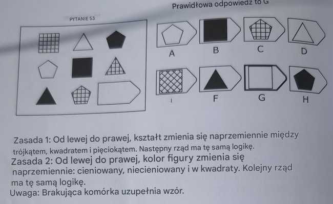 Test Ravena z wyjaśnieniem jak rozwiązywać matryce. Wojsko, Policja ...