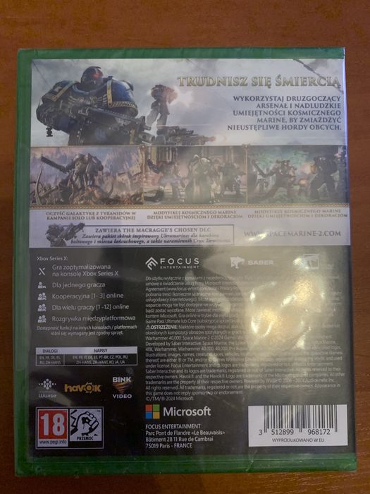 Gra Warhammer Space Marine 2 Xbox Series X Nowa (Folia )