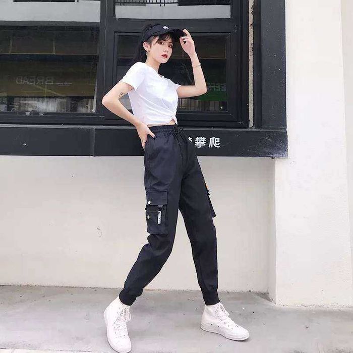 Bojówki Spodnie Cargo Streetwear Warcore M 38