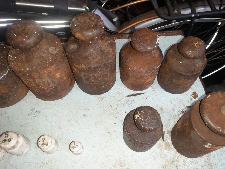 Zestaw odważniki do wagi PRL