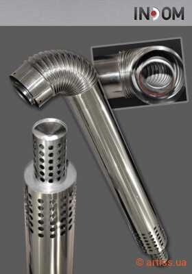 димова труба витяжки для парапетної газової колонки