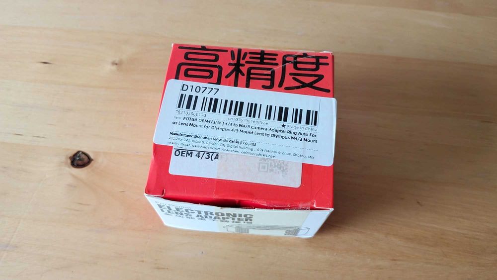 Adaptador Fotga para 4/3 - M4/3 - Novo