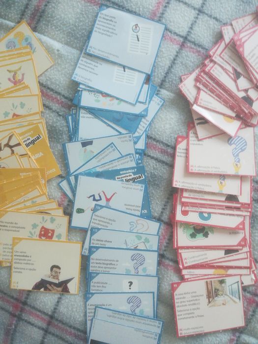 Cartões educativos de português da Areal