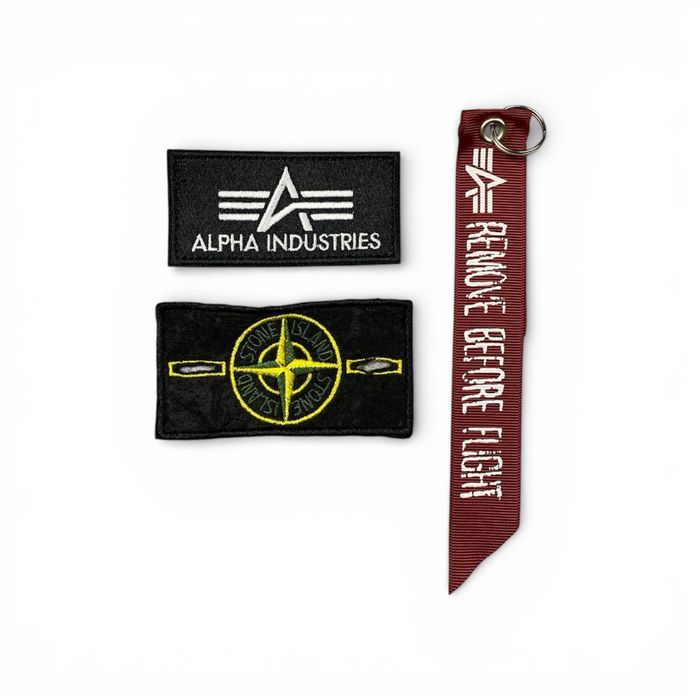 ALPHA INDUSTRIES USA стрічка лєнта патч на липучці SI Stone Island