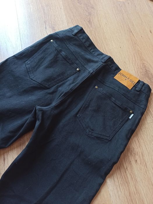 Jeansy męskie czarne John.F.Gee!