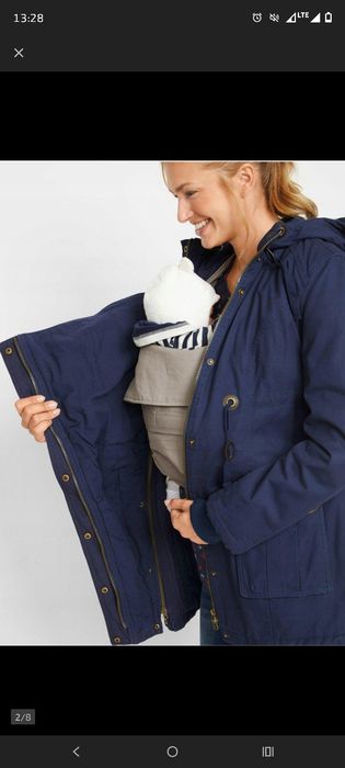 Kurtka ciążowa ze wstawką niemowlęcą 3w1