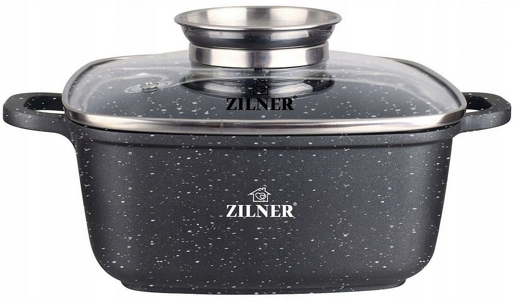 garnek brytfanna do duszenia pieczenia smażenia marmurek 22x22cm / 3,5