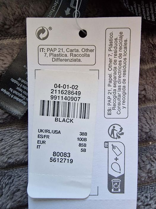 Stanik czarny primark 85B