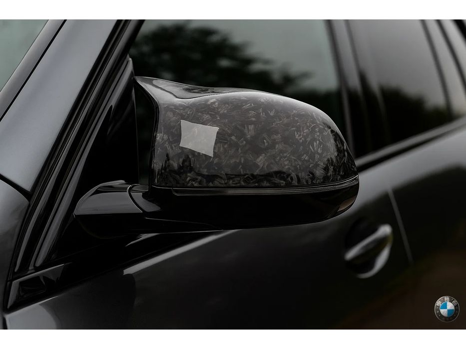 BMW X5 G05 2019- рр. Кришки дзеркал M V2 (2 шт, Кований карбон)