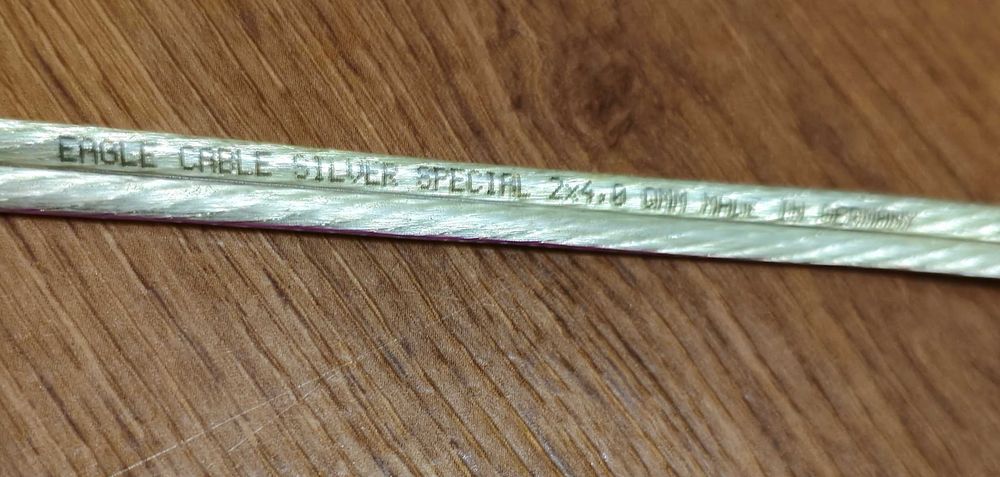 Кабель акустический OEHLBACH cable T.M. и Real Cable.  и  In EAGLE CABLE SILVER  Made in GERMANY
