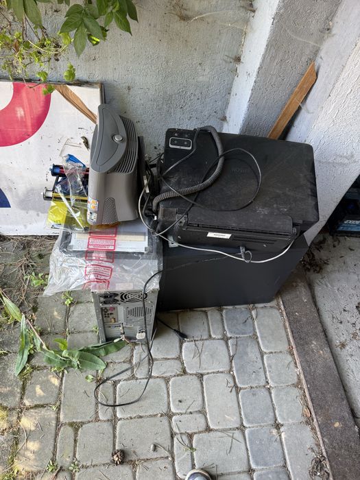 Stare komputery, drukarka