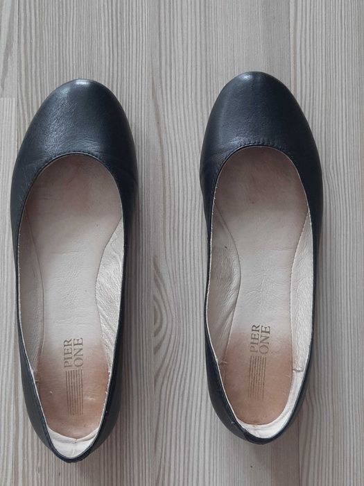 Baleriny z miękkiej skóry, r. 37 Pier One