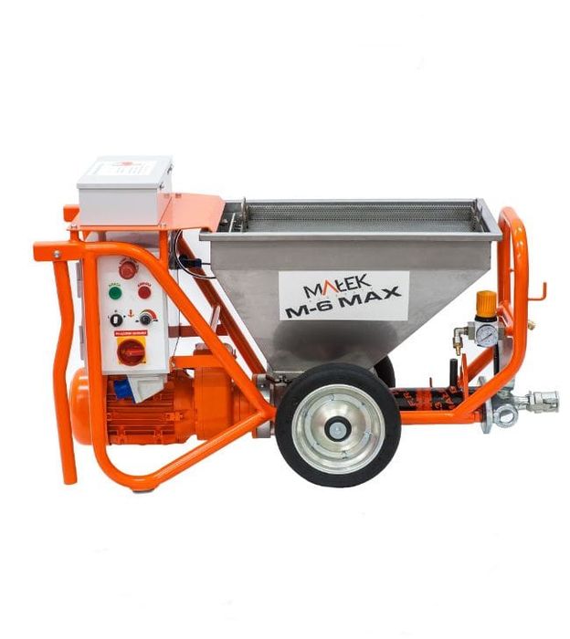 Agregat Tynkarski do tynków elewacyjnych i szpachli M-6 Max + kompresor 2 tłokowy 3,5 kW 360L/min GRATIS!!!