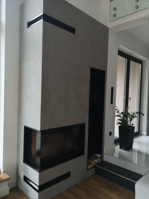 Kominek narożny kompleksowy MONTAŻ 10 lat gwar - serwis - RÓŻNE OPCJE