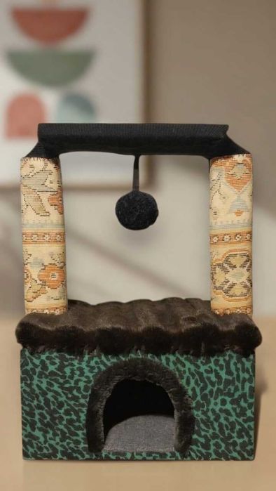 Ігровий комплекс 3в1: Будиночок + Кігтеточка + Іграшка. Розпродаж !