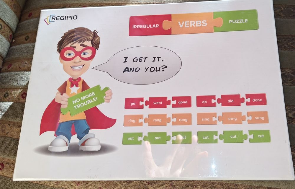 Angielski. Czasowniki nieregularne. Gra. Nowa w folii.