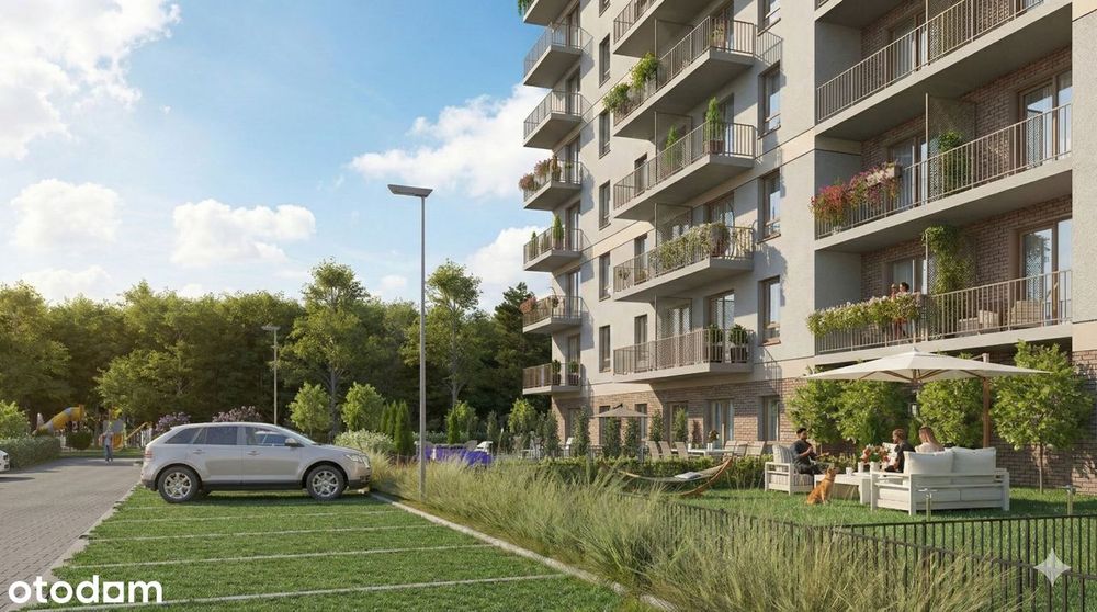 3-pokojowe mieszkanie 46m2 + balkon