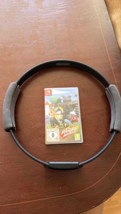 Nintendo Switch Oled Branca + Jogo Ring Fit Adventure + Película e Caixa de Transporte