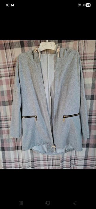 Bluza szara z kapturem