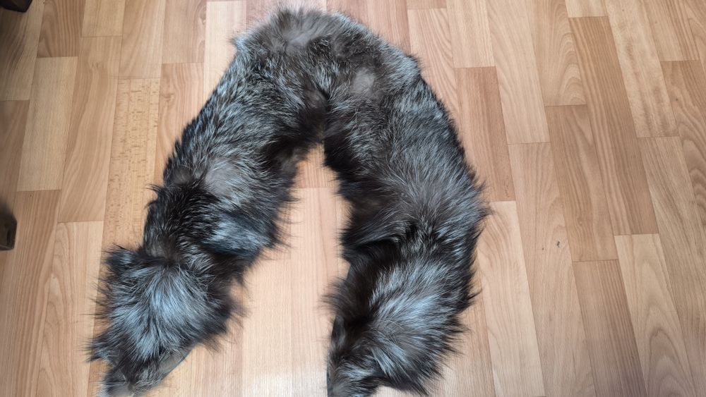 Воротник натуральный чернобуркадлина 125 см