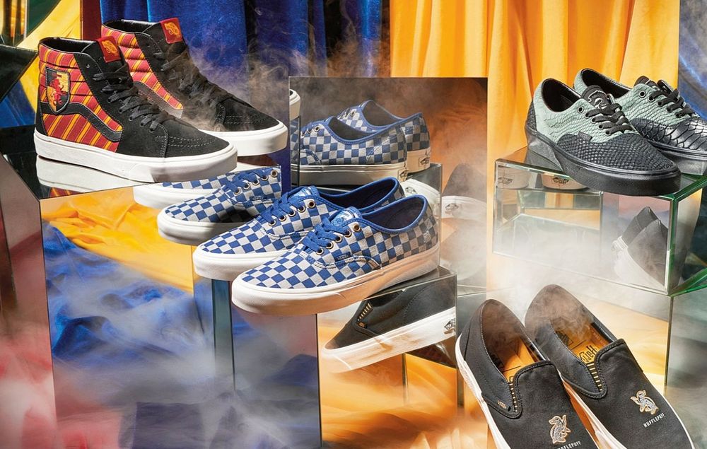 vans harry potter checkerboard checkered ward slip-on krata szachownic