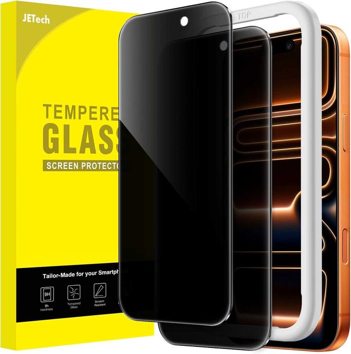 JETech Szkło Prywatności iPhone 17 Pro Max 2 szt. Antyszpiegowskie
