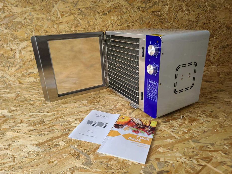 Дегідратор механічний Сушка для фруктів 10 секцій 800 Вт Нержавійка