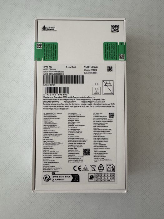 Telemovel Oppo A6k 256Gb