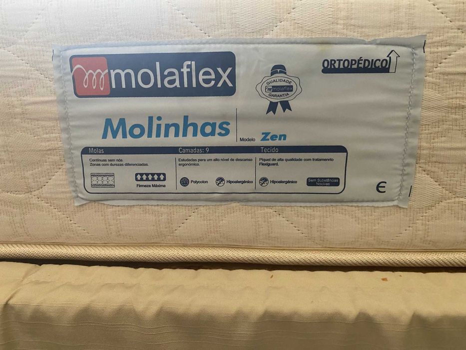 Colchão Molaflex Molinhas Zen ORTOPÉDICO – NOVO e com a etiqueta