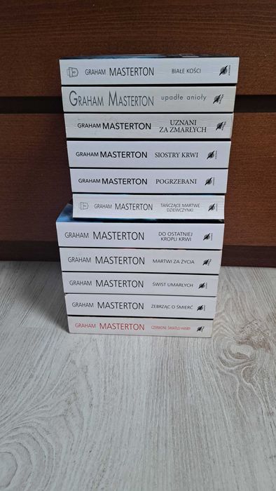 11x Masterton Białe kości Upadłe anioły Żebrząc Tańczące Do ostatniej