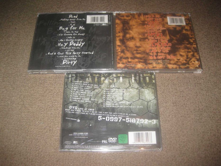 3 CDs dos "Korn"