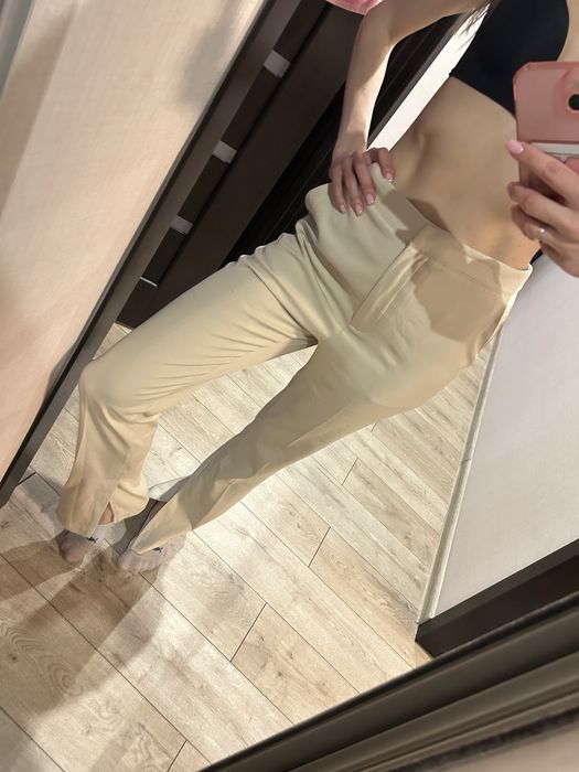 Бежеві штани брюки NA-KD 36 розмір нові