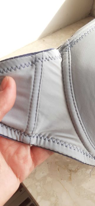 komplet 2 biustonosze 85 B biały i szary, cena za 2 szt