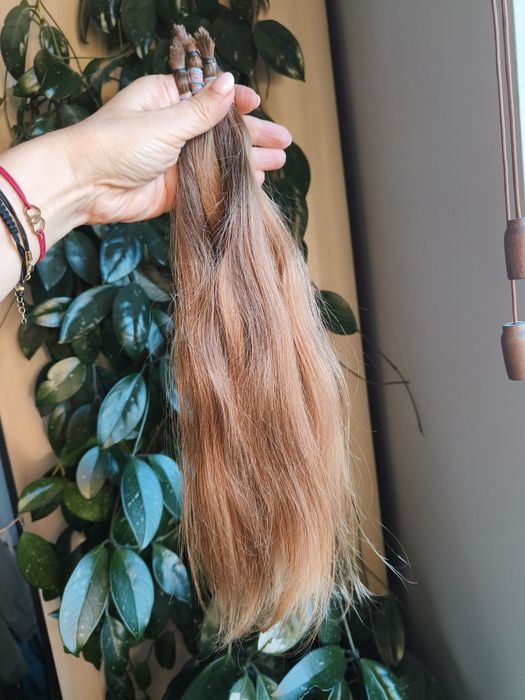 Włosy dziewicze ciemny blond