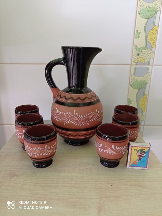 Набор глиняный кувшин СССР